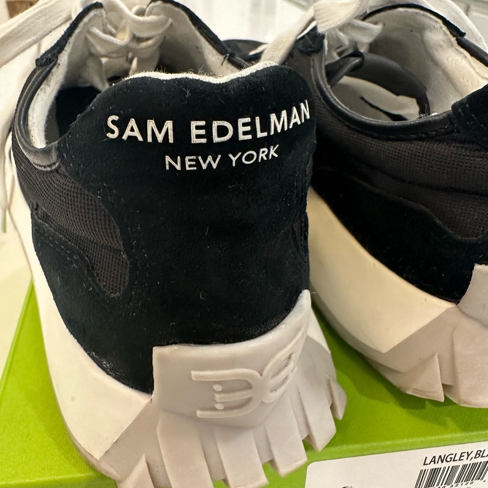 Sam Edelman Langley black tennis shoes 8 - Picture 6 of 8